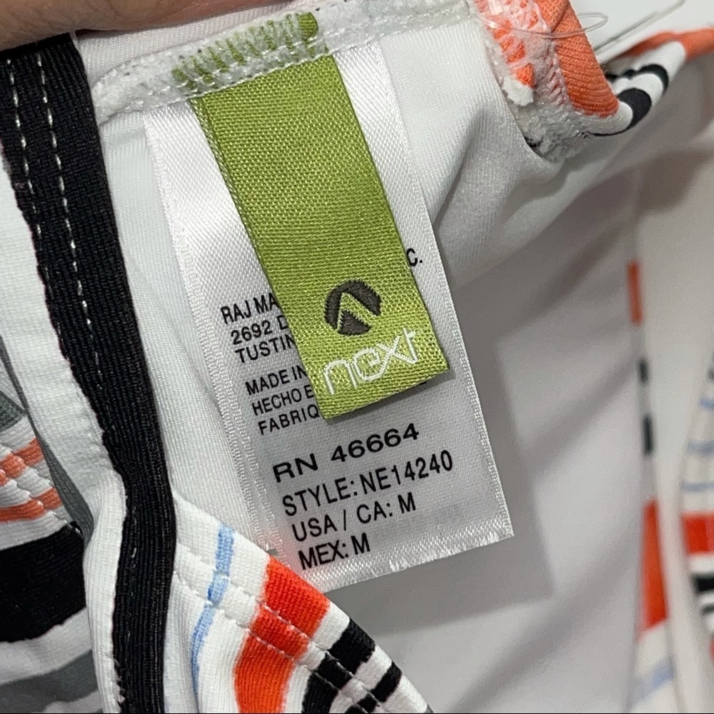 Next Earth Stripe Racerback Tankini Swim Top M - Picture 11 of 14